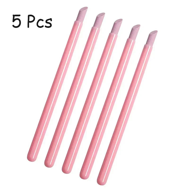 Quartz Stone Nail File & Cuticle Remover Set – 5 Pcs | HIP Nail File Set HIP