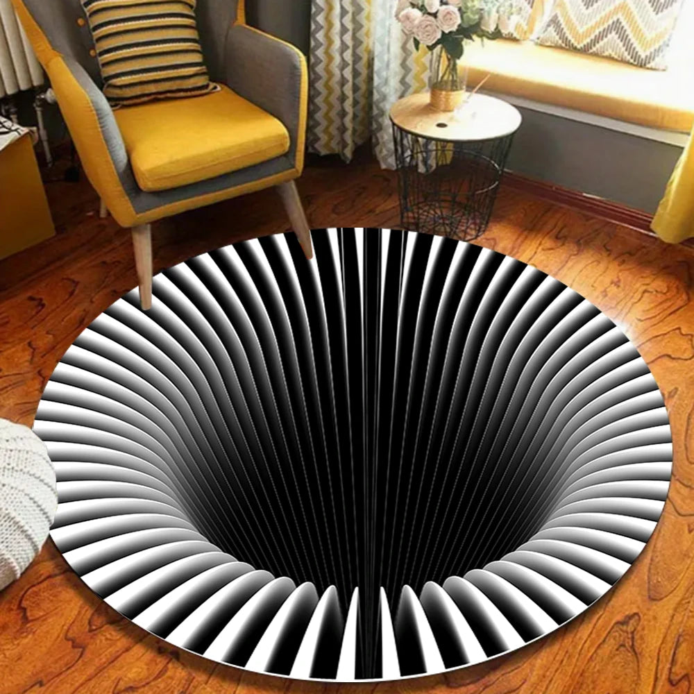 Round Non-Slip Flannel Rug – Modern Floor Mat for Home Round Floor Rug HIP 4 40X40CM