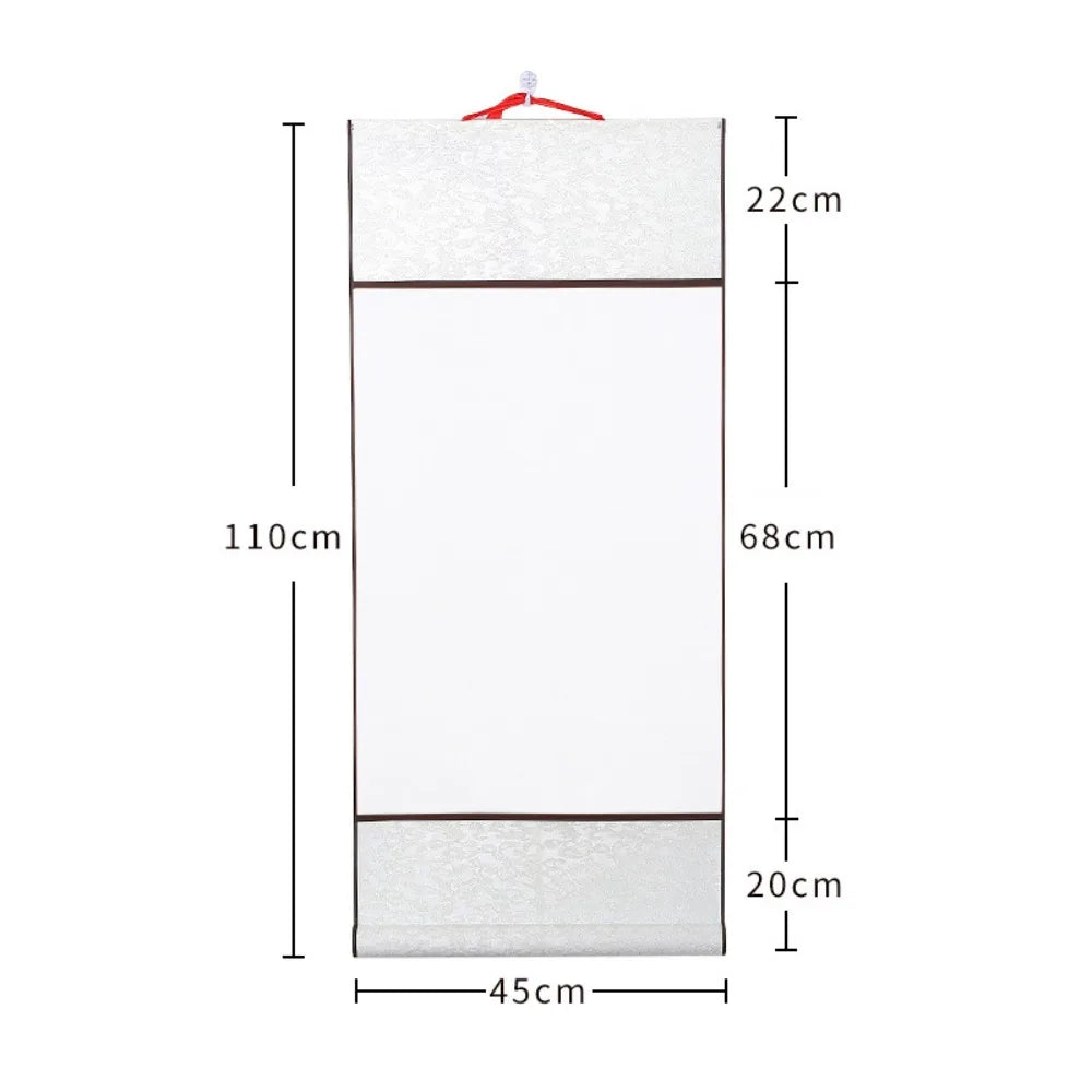 Blank Chinese Calligraphy Scroll – Rice Paper Hanging Scroll DIY Calligraphy Scroll HIP 40x110cm