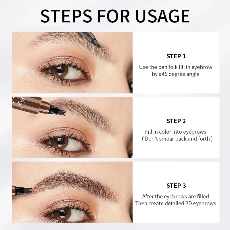 JUJU Dream 4-Tip Eyebrow Pencil – Waterproof & Long-Lasting Eyebrow Pencil HIP
