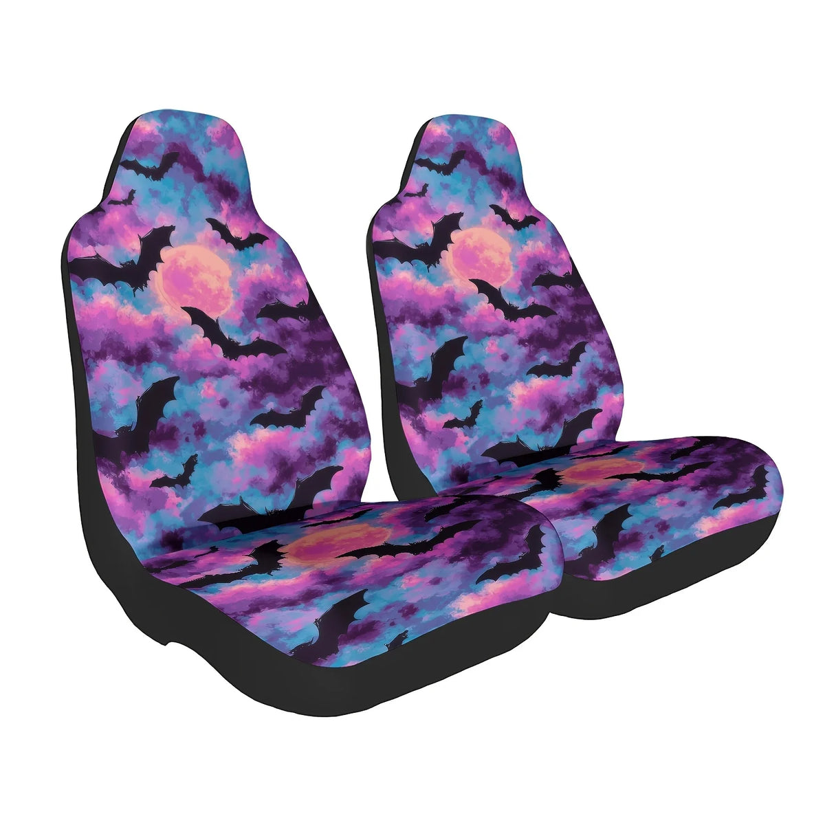 Purple Bat Moon Car Seat Cover – Easy Install & Clean Car Seat Cover HIP