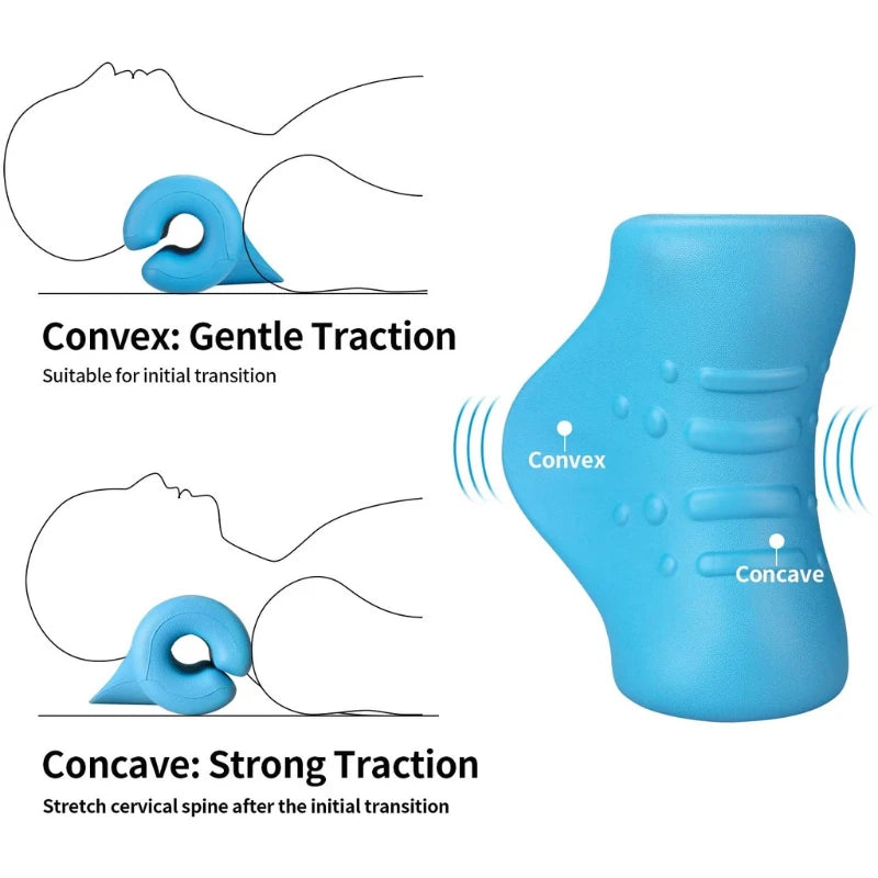 CAMMUO Neck Stretcher Traction Pillow – Cervical Support Neck Traction Pillow HIP