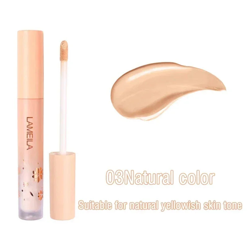3 Colors Liquid Concealer High Covering Moisturizing Oil Control Foundation Invisible Pores Dark Circles Freckle Face Makeup HIP 03 Natural
