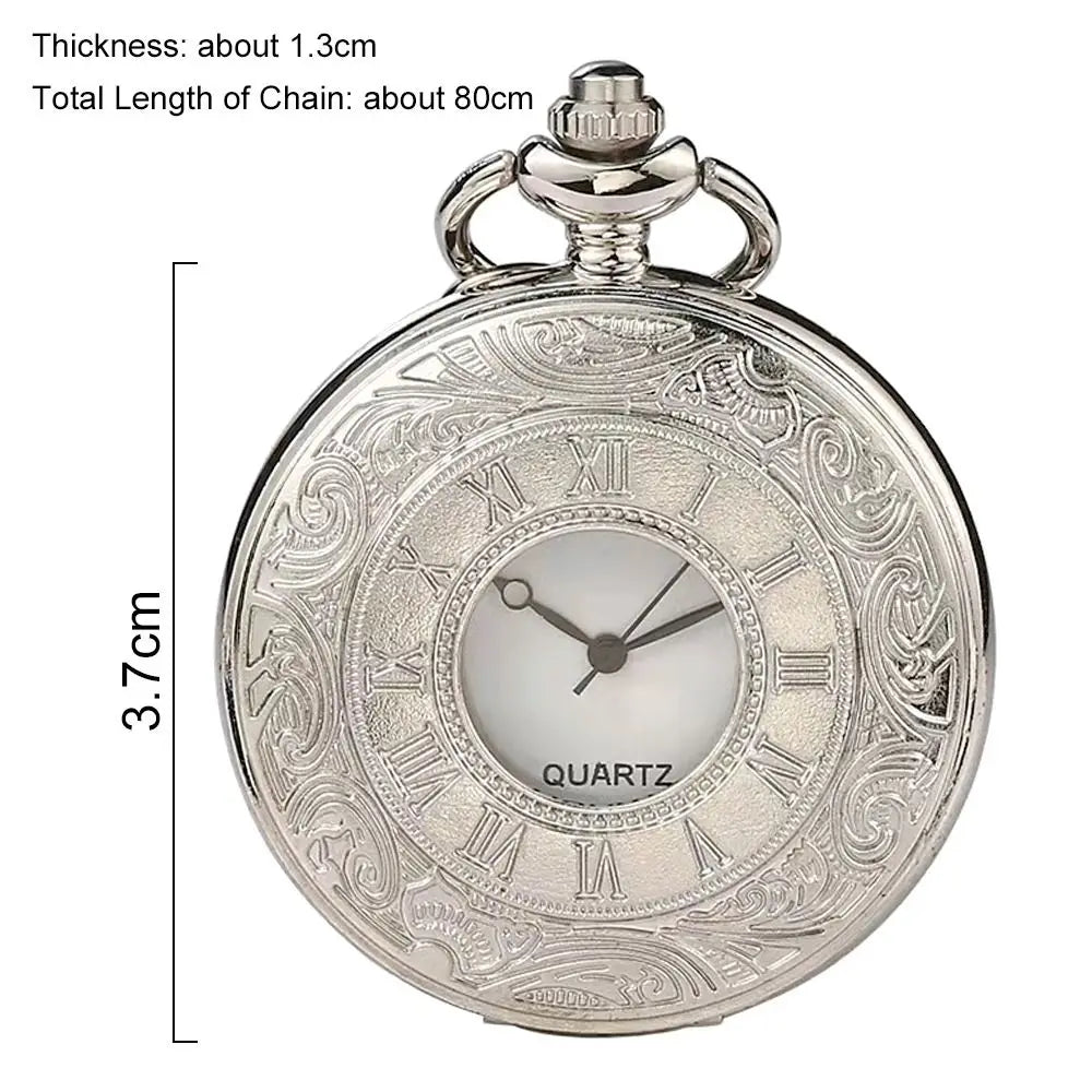 Women's Vintage Steampunk Fob Pocket Watch with Chain Pocket Watch HIP