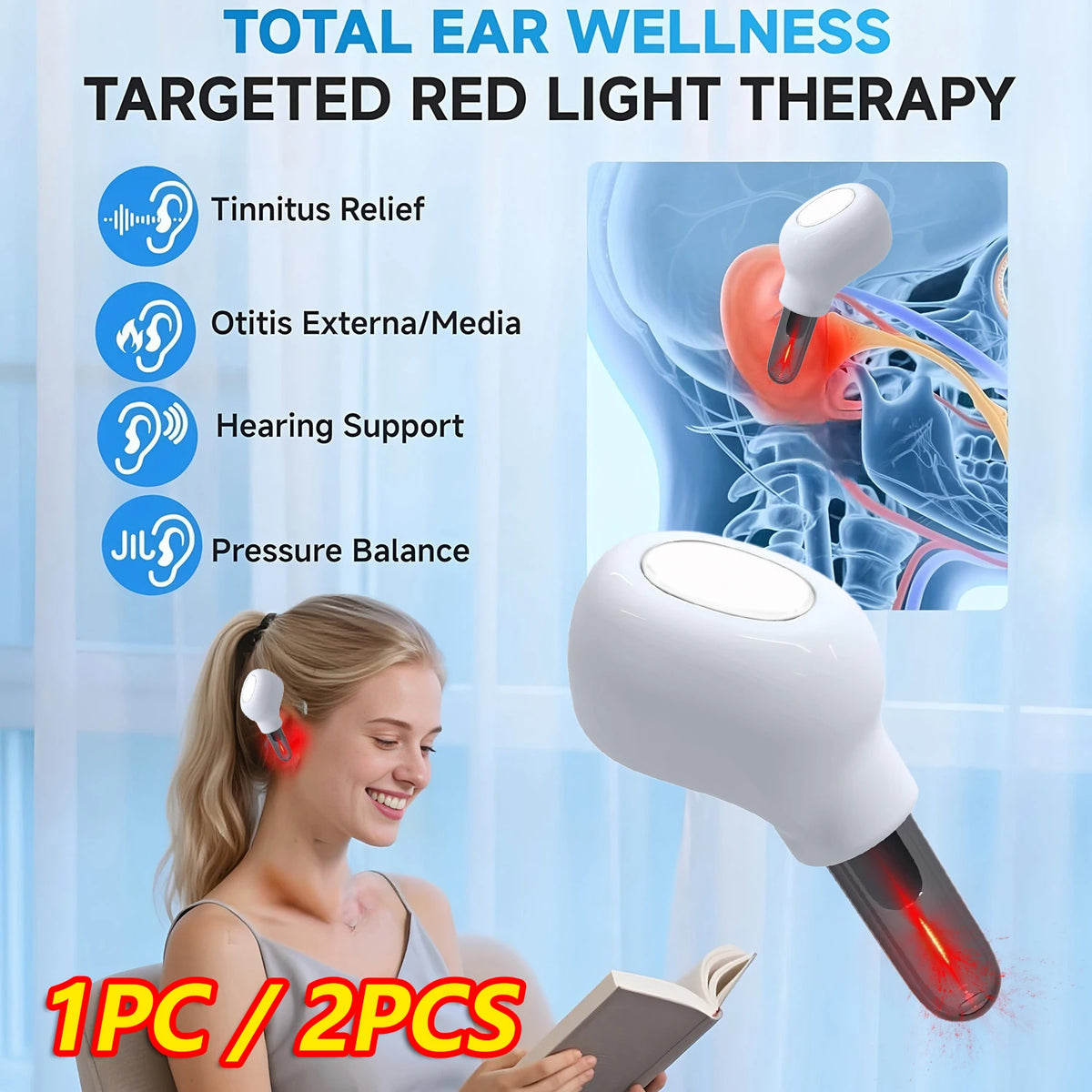 650nm Red Light Ear & Nasal Laser Therapy Device | HIP Ear Laser Therapy Device HIP