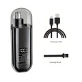 2-in-1 Rechargeable Electric Nose & Ear Hair Trimmer – Unisex Nose & Ear Trimmer HIP black