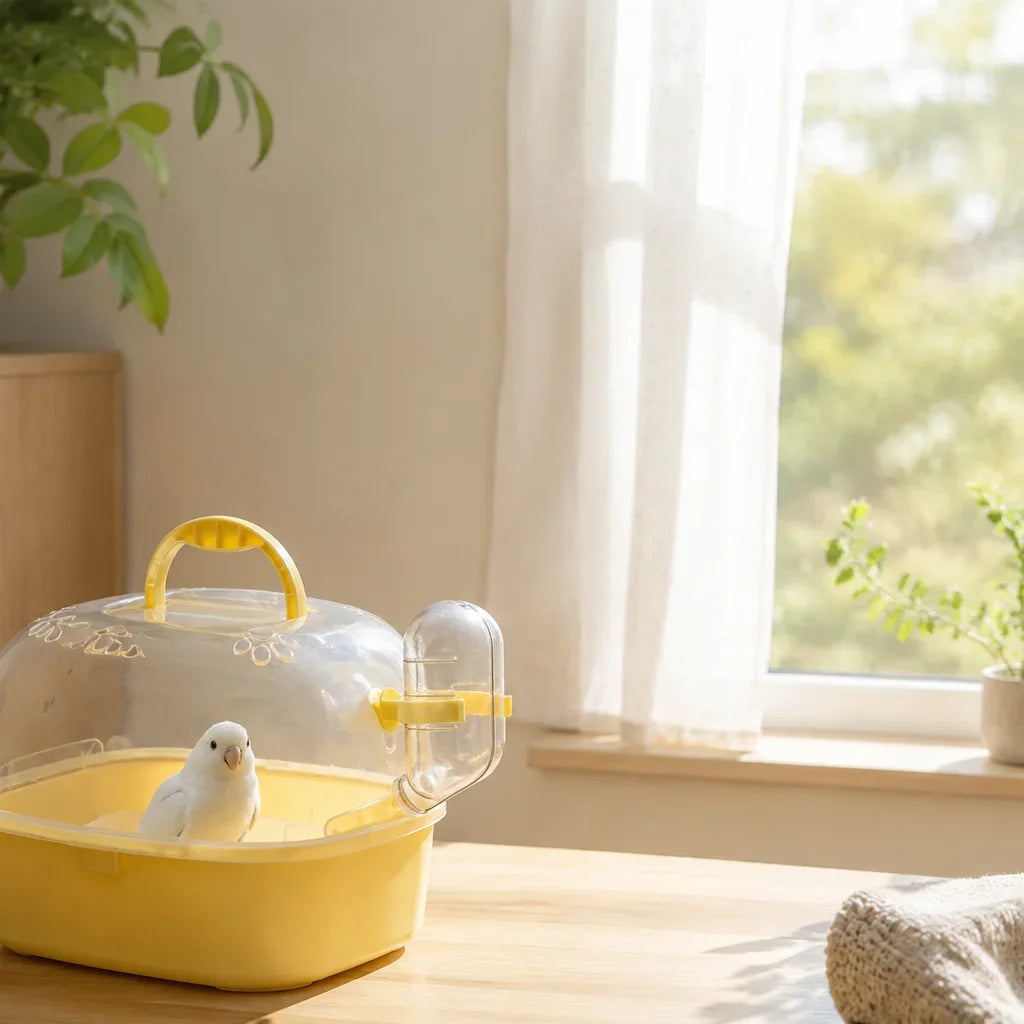 Parrot Hamster Travel Cage Transparent Breathable Handheld Small Pet Backpack Travel Carrier Cage Dedicated Compartmen HIP