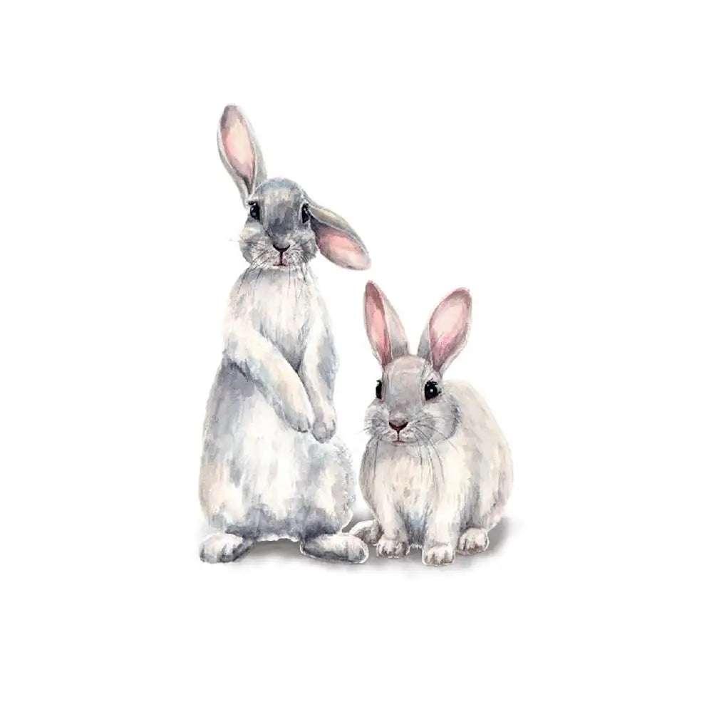 Easter Decor Easter Sticker Bunny Cartoon Wall Sticker Removable Wall Decor for Home Kindergarten Wall Sticker HIP WHITE
