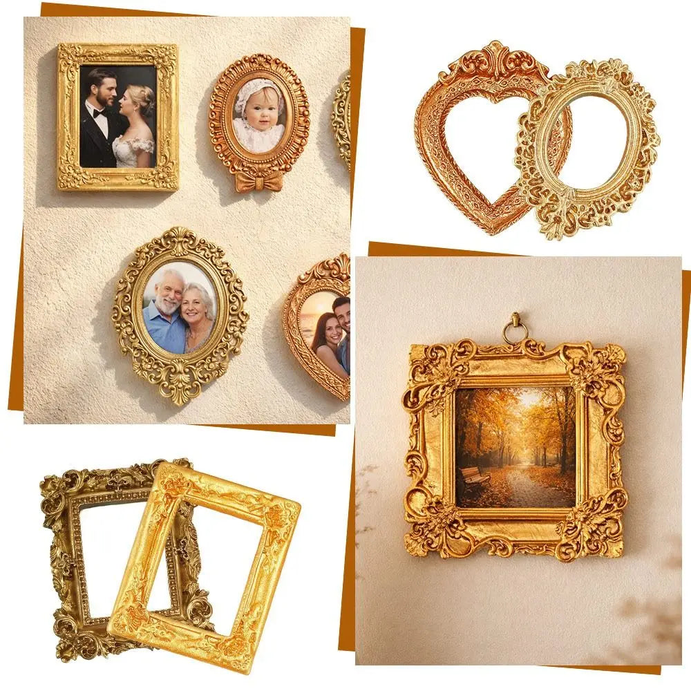 Gold Resin DIY Mini Shadow Box Photo Frames – Set of 5/8 Mini Shadow Box Frames HIP
