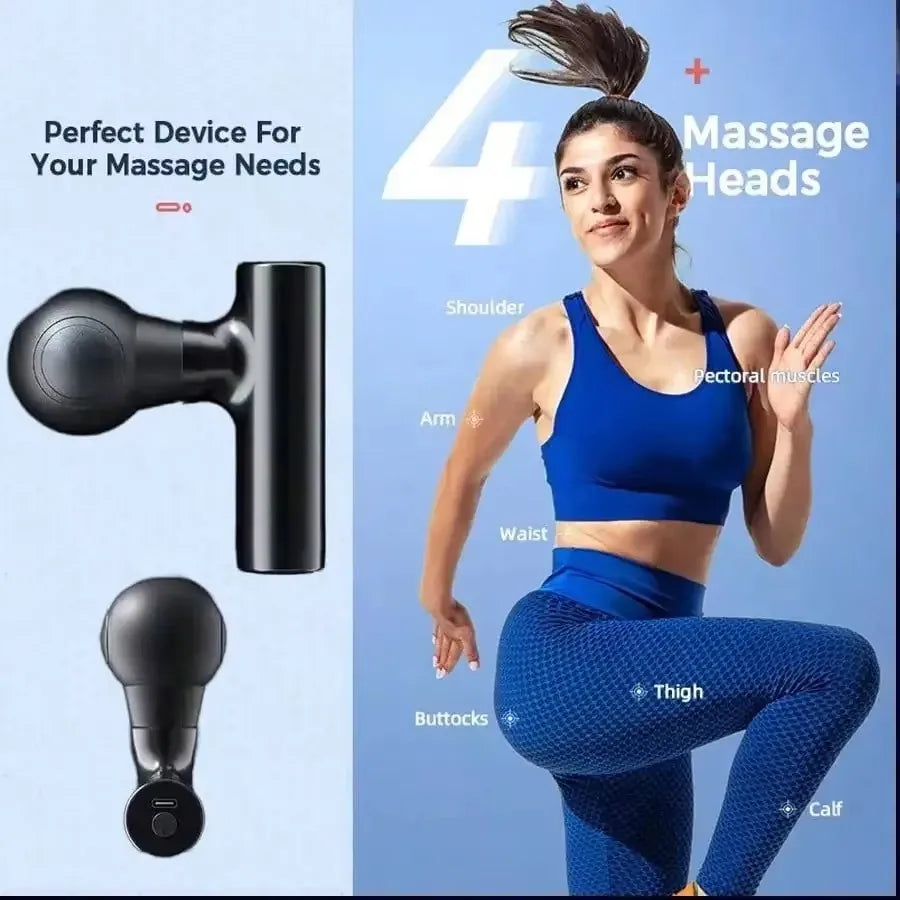 Compact Percussion Massage Gun – Body, Back & Neck | HIP Percussion Massage Gun HIP