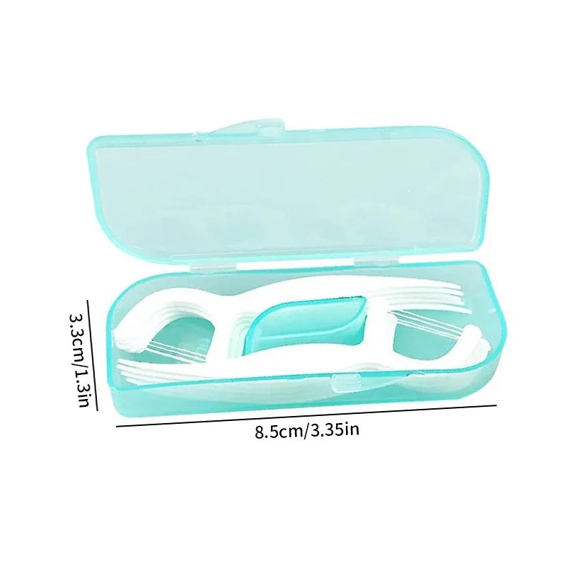 RUZOFO Dental Floss Picks 10-Pack – Portable Daily Oral Care Dental Floss Picks HIP