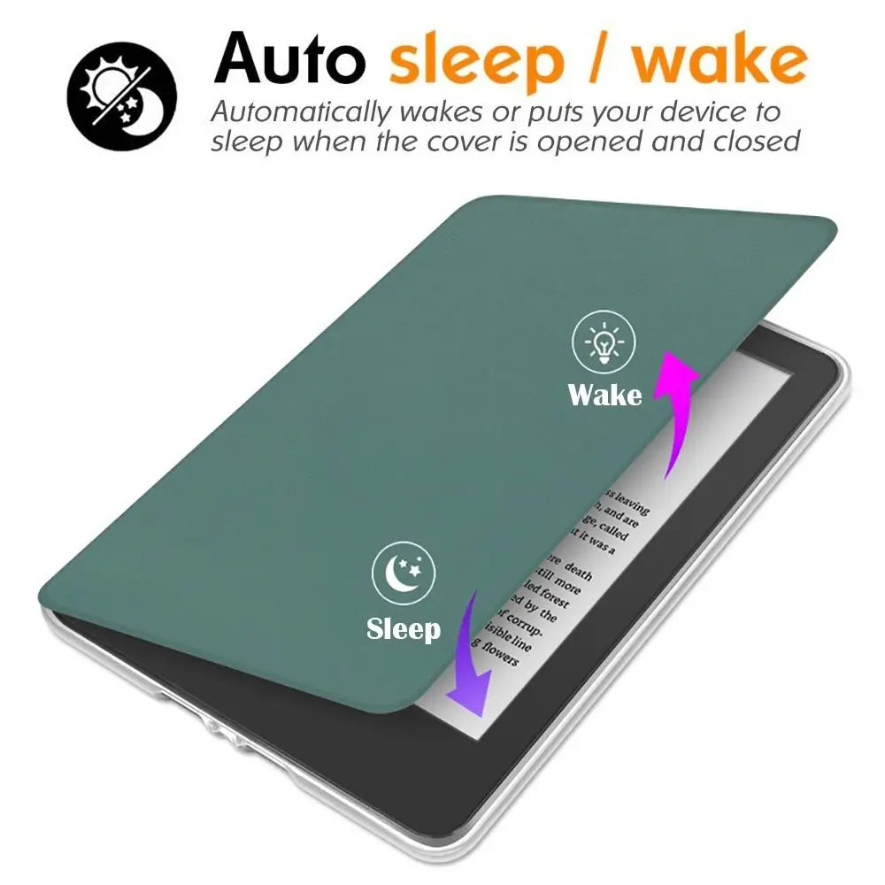 Kindle 11th Gen 2022 Smart Case – Auto Wake/Sleep PU Leather E-Reader Folio Case HIP