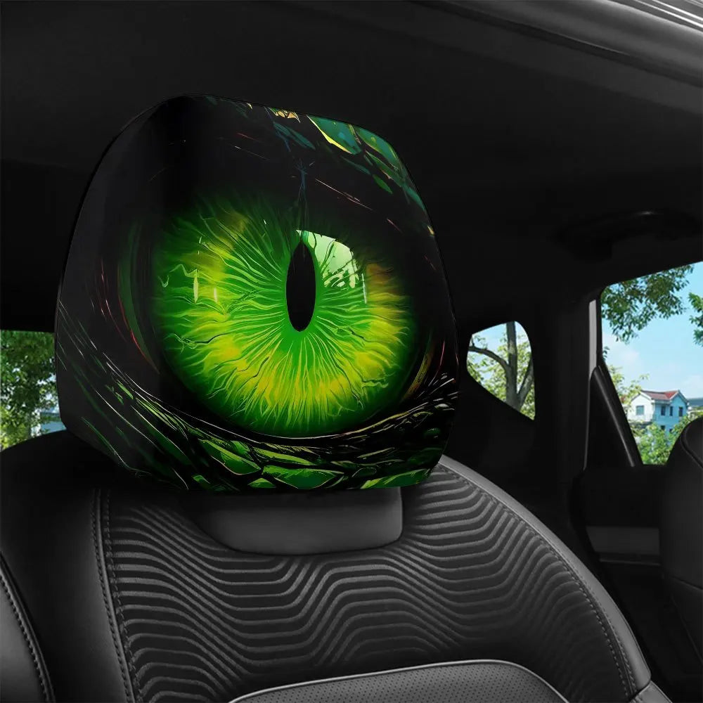 Dragon Eye HD Print Car Headrest Covers – Set of 2 Car Headrest Covers HIP