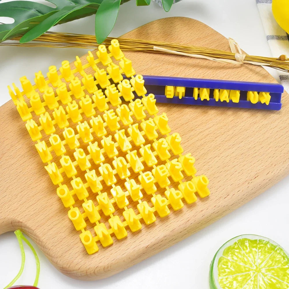 Number Alphabet Stamps DIY Press Print Name on Ceramic Pottery Soap Candle Cookie Stamps Tools Letter Clay Stamp Embosser Set HIP