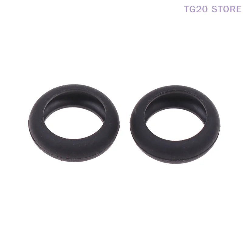 10-Pack Silicone Earphone Shell Cover Rings – 14mm Black Earphone Accessories HIP