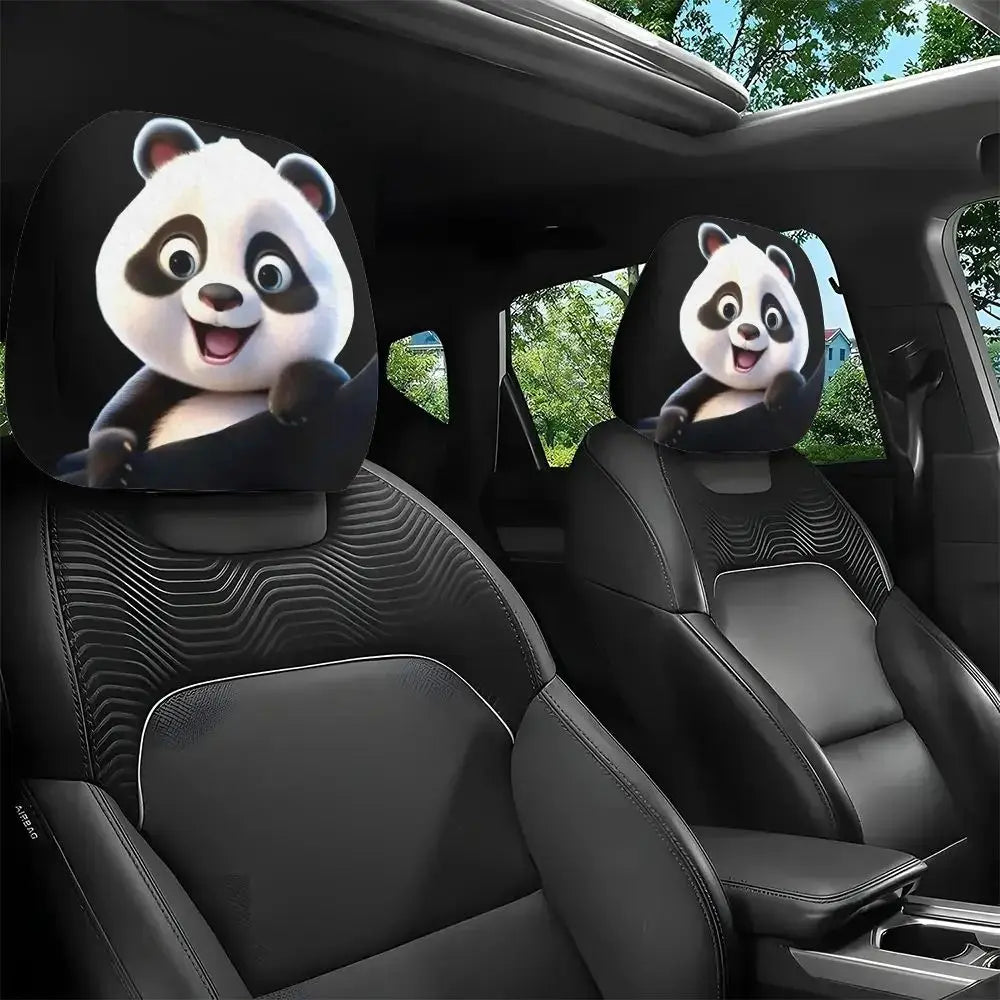 2-Pack Santa Claus Car Seat Headrest Covers – Festive Fit Car Seat Cover HIP