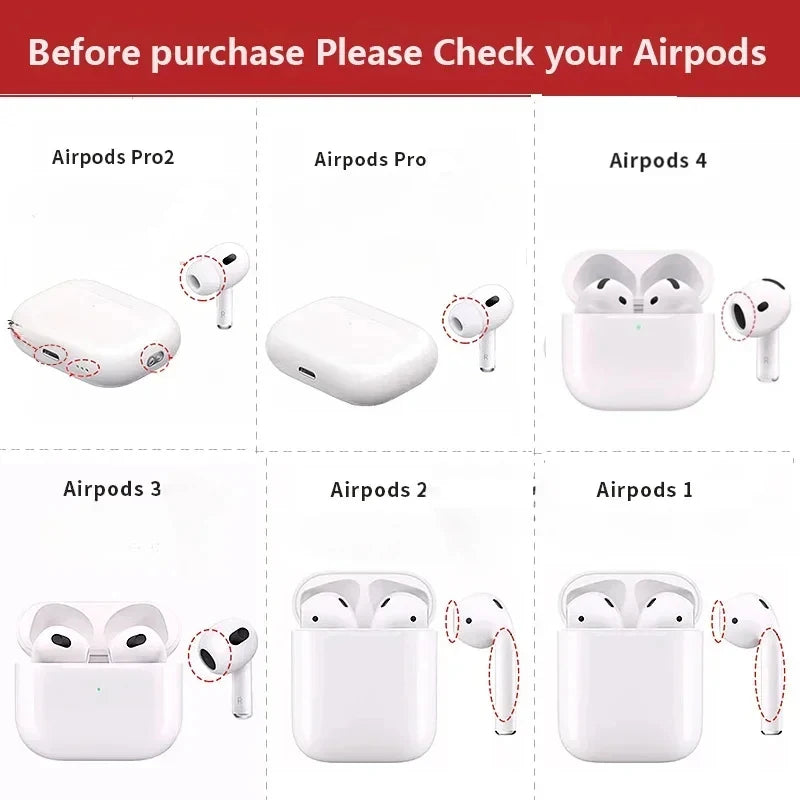 SEamopar Shockproof AirPods Case with Lock Clip & Hook AirPods Case Cover HIP