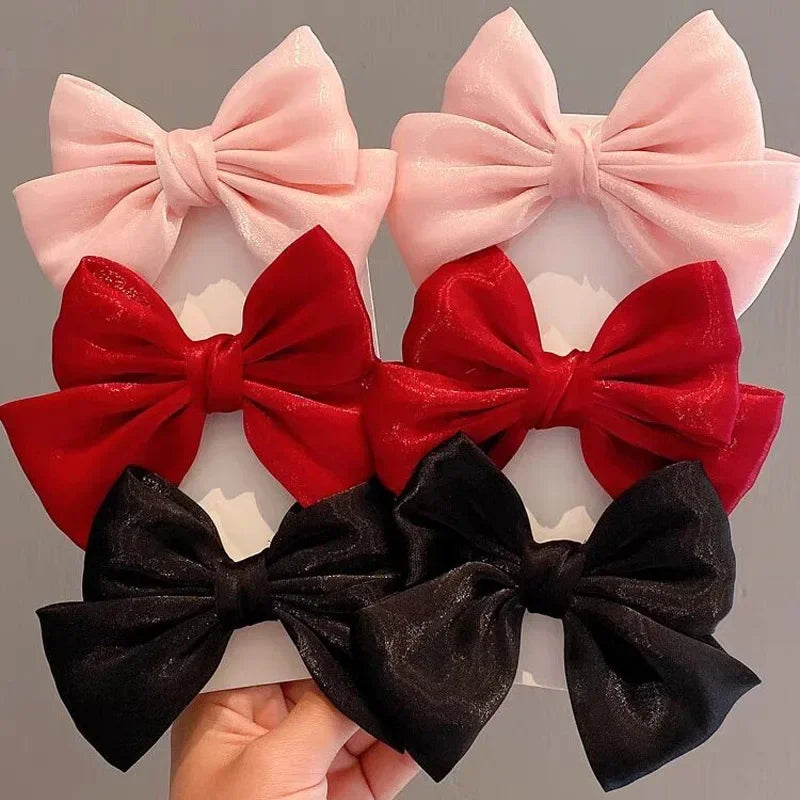Pearlescent Bow Hair Clip – Glitter Hairpin for Girls Girls Hair Clip HIP