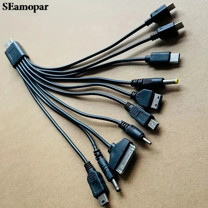 10-in-1 Multi USB Charging Cable – Universal Phone Charger Multi USB Charging Cable HIP