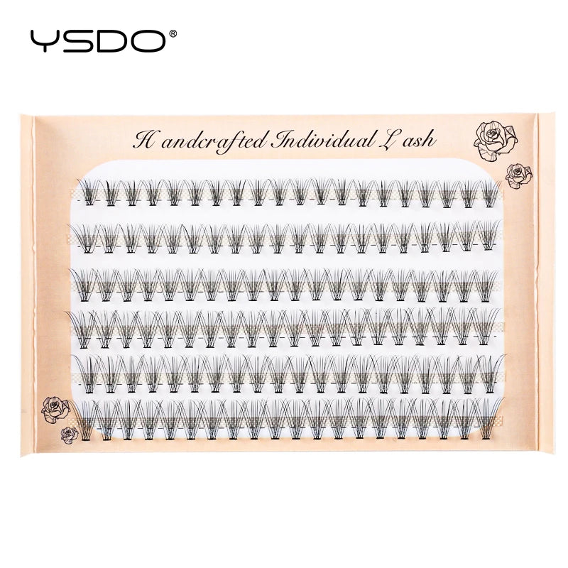 120 Bundles Eyelash Extension Volume Natural Russian Faux Cils 6 Rows False Lashes Individual 10/20/30D Cluster Eyelashes Makeup HIP