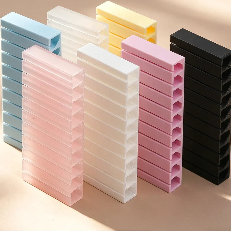 Nail Transfer Foil Storage Box With a Foil Roll Stick 10 Compartments Nail Art Organizer Case Sticker Paper Decoration Manicure HIP