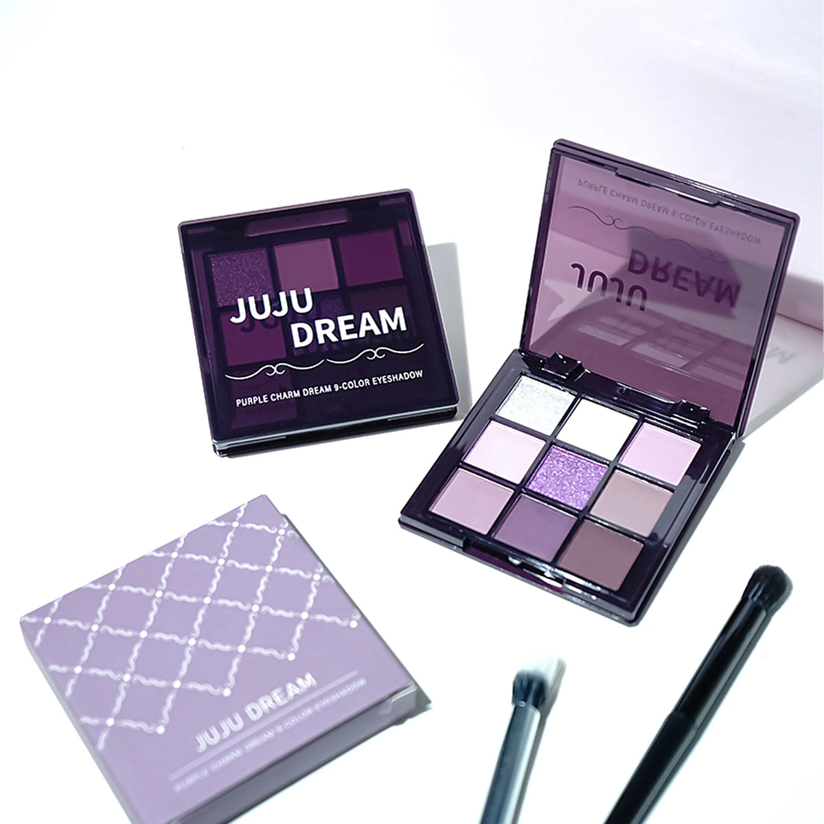 JUJU Dream 9-Color Purple Eyeshadow Palette – Shimmer & Matte Eyeshadow Palette HIP