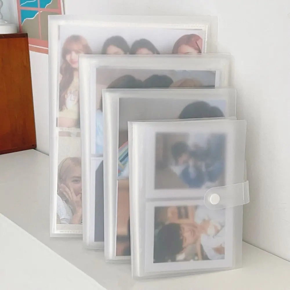 Photo Album 80/160 Slots Crystal PVC Photocard Holder 3–7 Inch Photo Card Album HIP