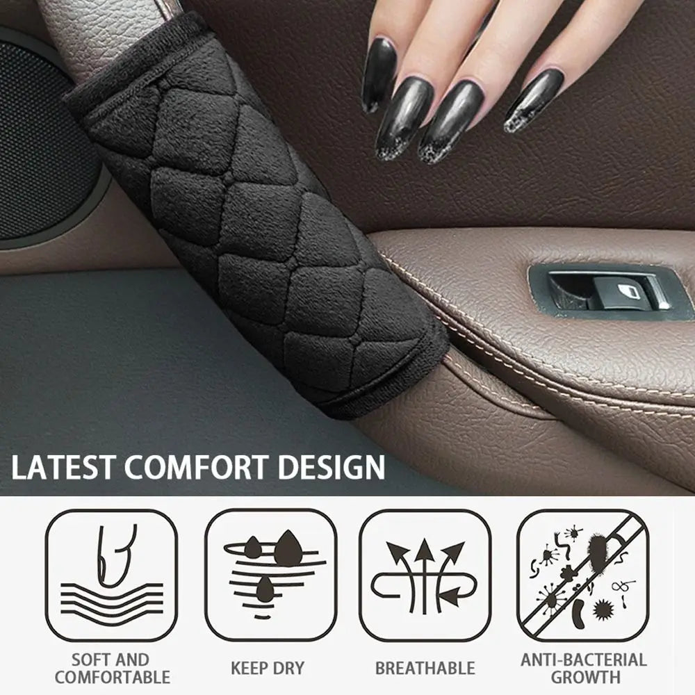 Plush Car Door Handle Covers – Protective Interior Trim (2 Pcs) Car Door Handle Cover HIP