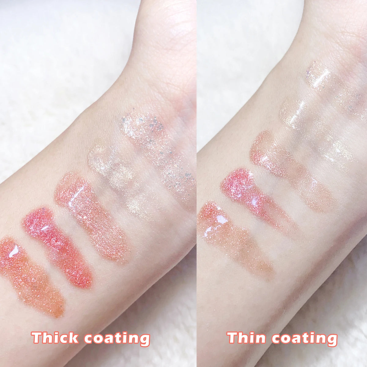 JUJU Dream Mirror Lip Gloss – Sparkling Clear Hydrating Glaze Lip Gloss HIP