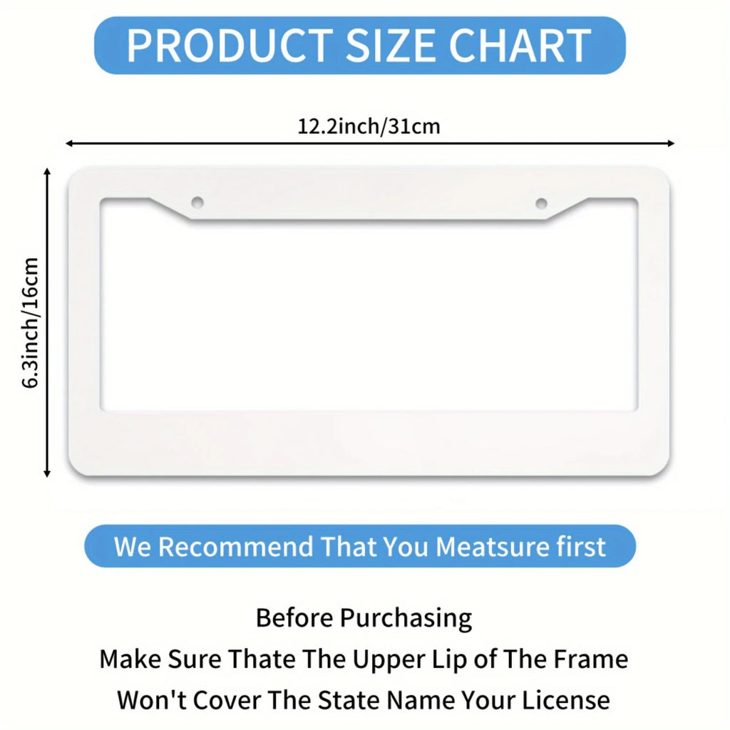 Funny Stainless Steel License Plate Frame – Black License Plate Frame HIP