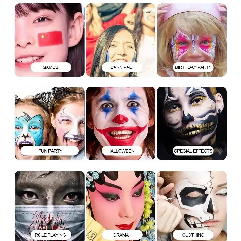 Dragon Ranee Halloween Matte Lipstick & Face Paint Set – 3 Pcs Halloween Lip & Face Paint HIP