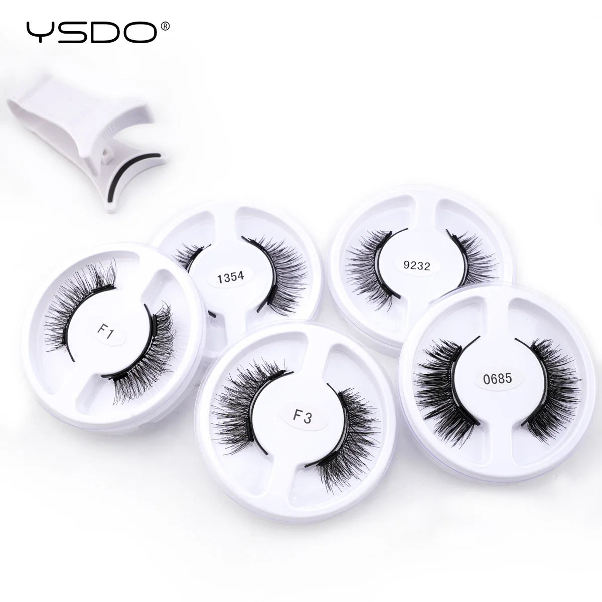 YSDO Upgrade Magnetic False Eyelashes 5 pair Set Eyelash Extension 3D Natural Lashes 3-Step Press On Fake Lash Handmade EyeLash HIP 5 pairs-mix