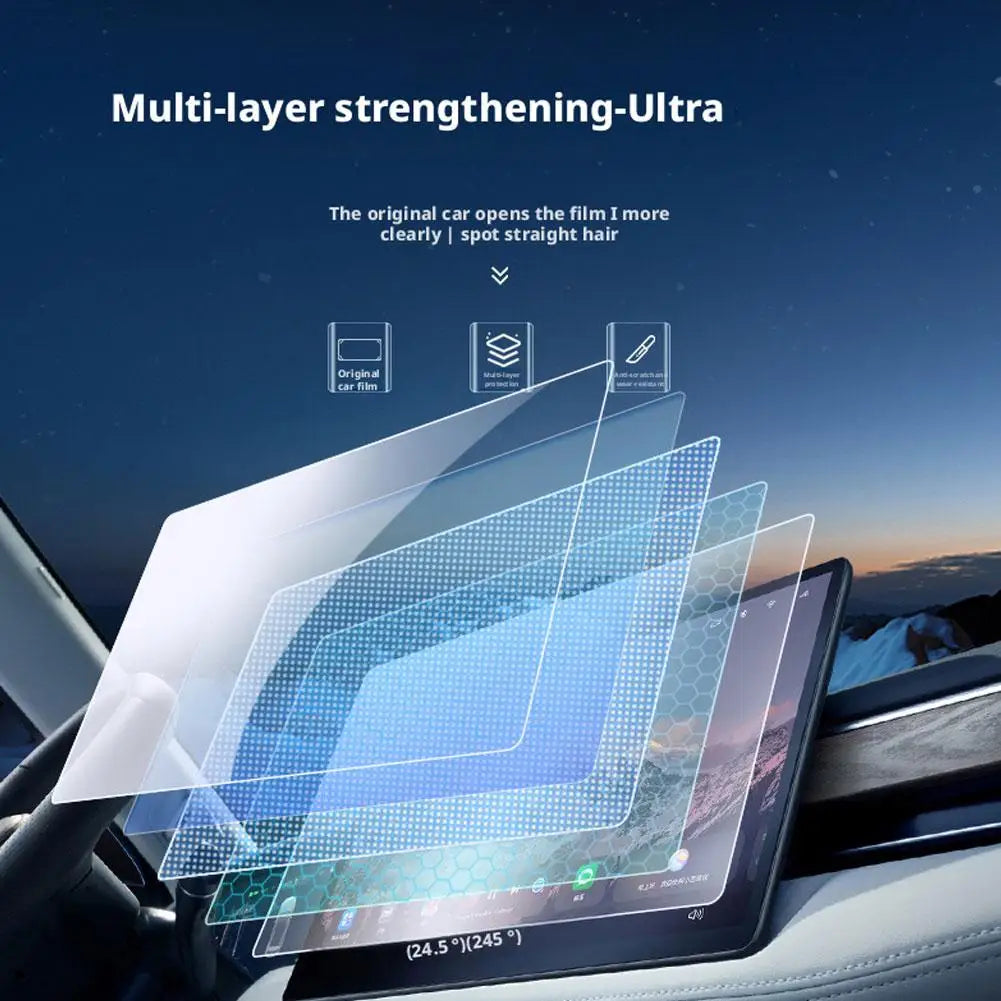 Car Navigation Screen Protector Tempered Glass Film For 2025 Leapmotor T03 Dashboard Instrument Display Guard Auto Accessories HIP
