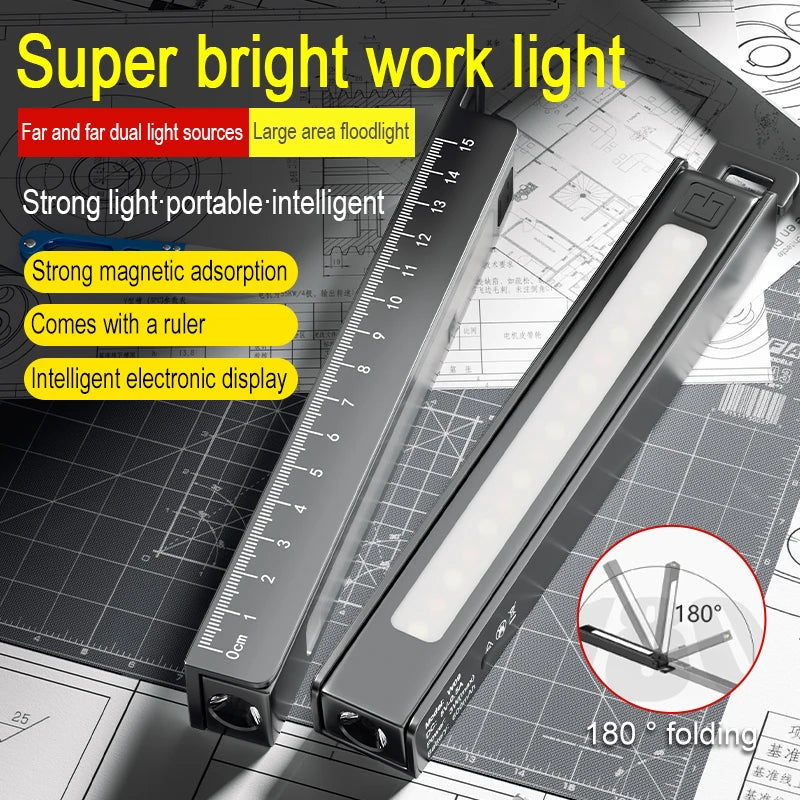 ESMARTER LED COB Folding Work Light – Magnetic Rechargeable Torch LED Work Flashlight HIP