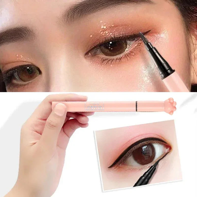 SUAKE 1Pcs Black Liquid Eyeliner Makeup Pen Waterproof Long-lasting Eyeliner Sweat-proof Not Easy to Smudge Cat's Claw Pen HIP