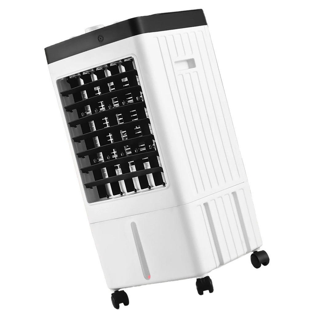 Evaporative Air Cooler 100° Oscillation Swamp Cooler with Remote Control 3 Wind Speeds Quiet Operation Bladeless Cooling Fan HIP
