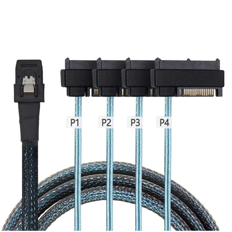 Mini SAS SFF-8087 to SFF-8482 Data Cable – 0.5M & 1M SAS Data Cable HIP