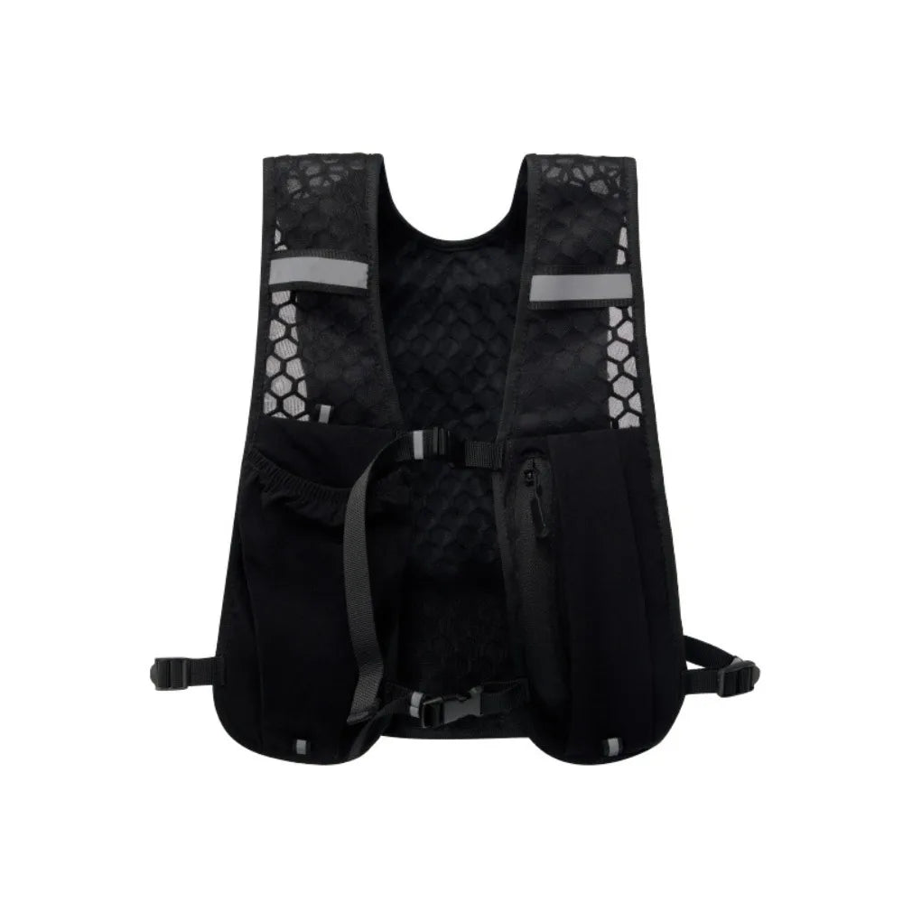 Waterproof Running Vest – Hydration Pocket & Reflective Strips Running Hydration Vest HIP Black
