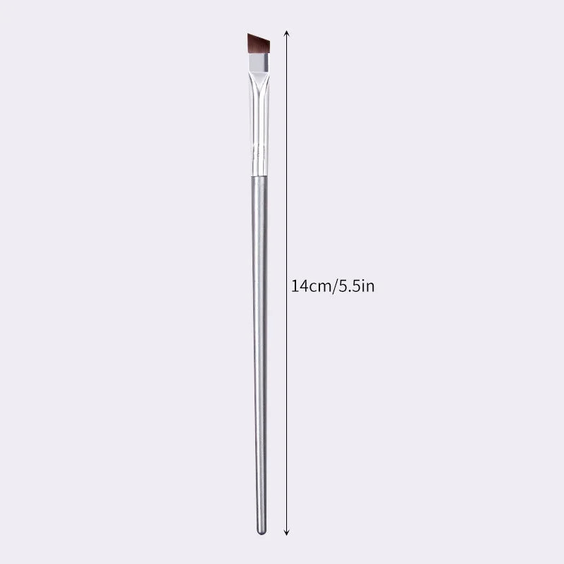 12-Pc Eyeliner & Eyebrow Brush Set – Thin Blade Precision Eye Makeup Brush Set HIP