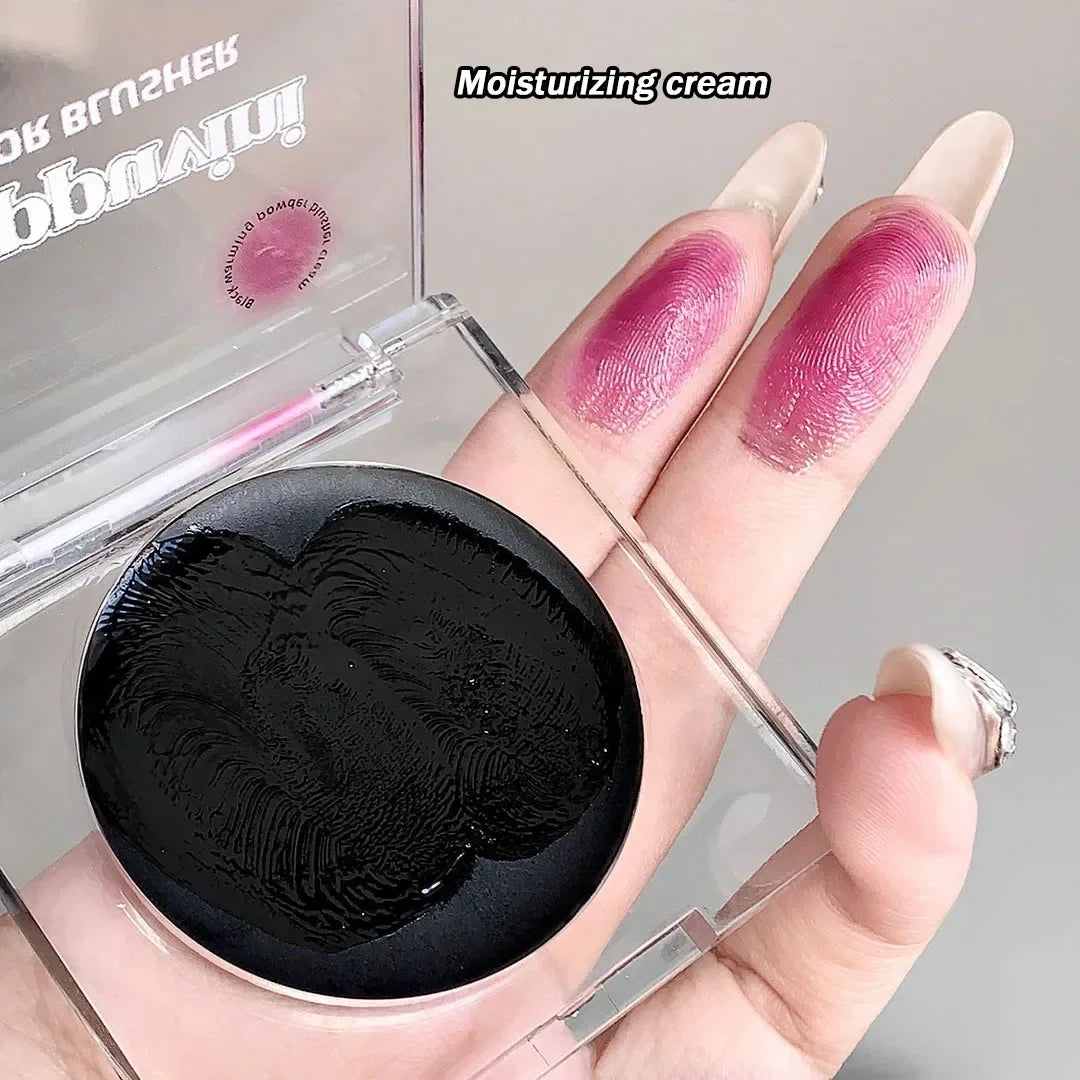 Black Liquid Color Changing Blush Lip Eye Cheek Tint Crystal Moisturizing Rose Pink Blusher Transparent Chang Gel Rouge Cream HIP Gel Blush