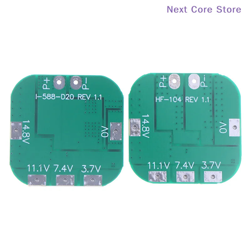 4S 14.8V Li-Ion BMS Protection Board 18650 – 20A Battery Protection Board HIP