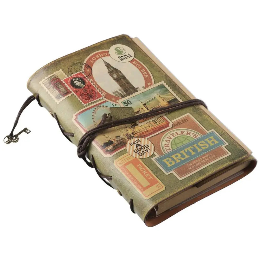 Vintage Leather Traveler Notebook – Refillable Writing Journal Leather Travel Journal HIP