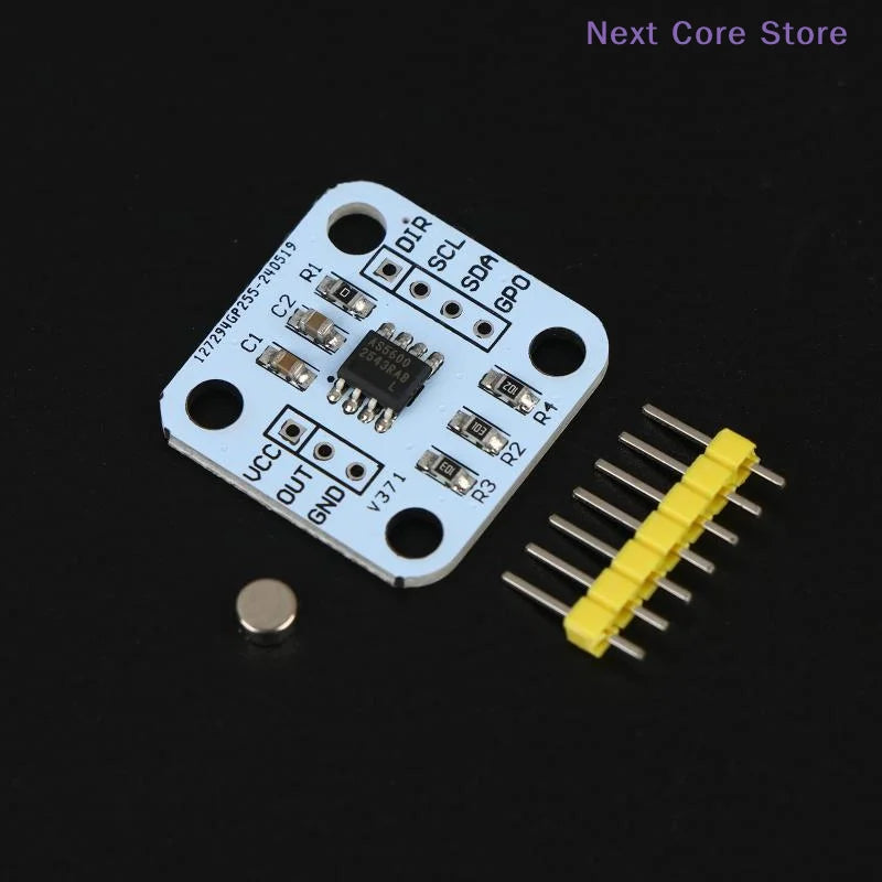 AS5600 Magnetic Encoder 12-Bit Angle Sensor Module | I²C Encoder Sensor Module HIP
