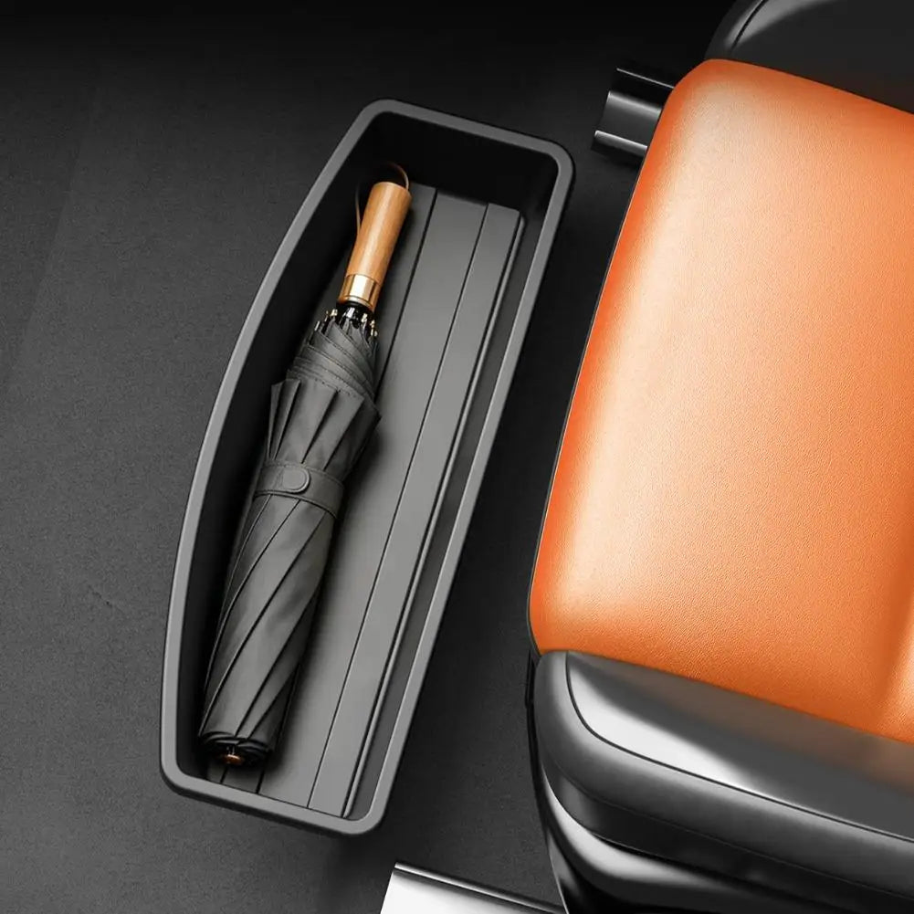 Car Under Seat Storage Tray Pull Out Organizer Box Custom Fit Hidden Drawer Waterproof Car Storage Bin for Umbrella Universal HIP