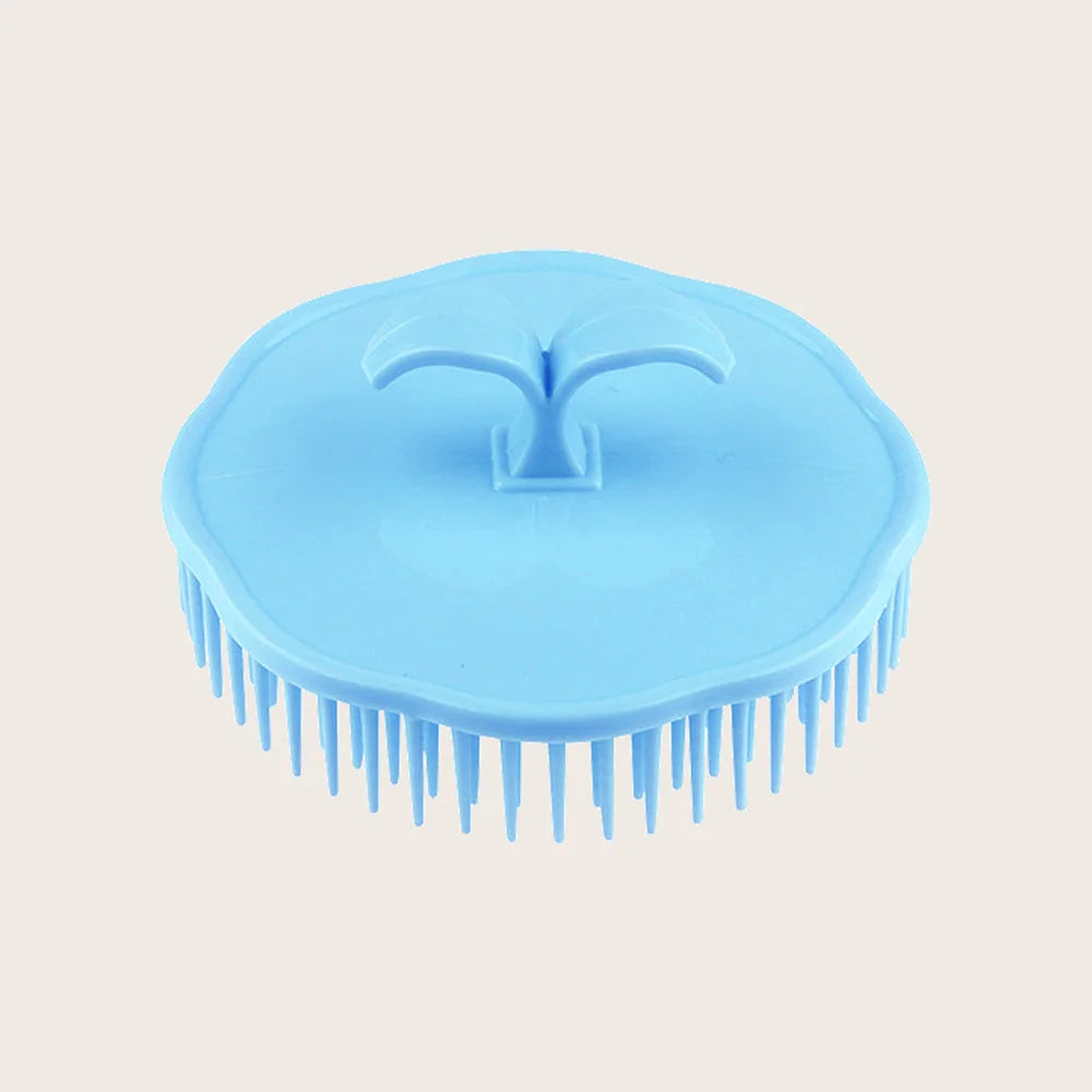 Silicone Scalp Massage Shampoo Brush – Hair Root Cleanser Scalp Shampoo Brush HIP Blue