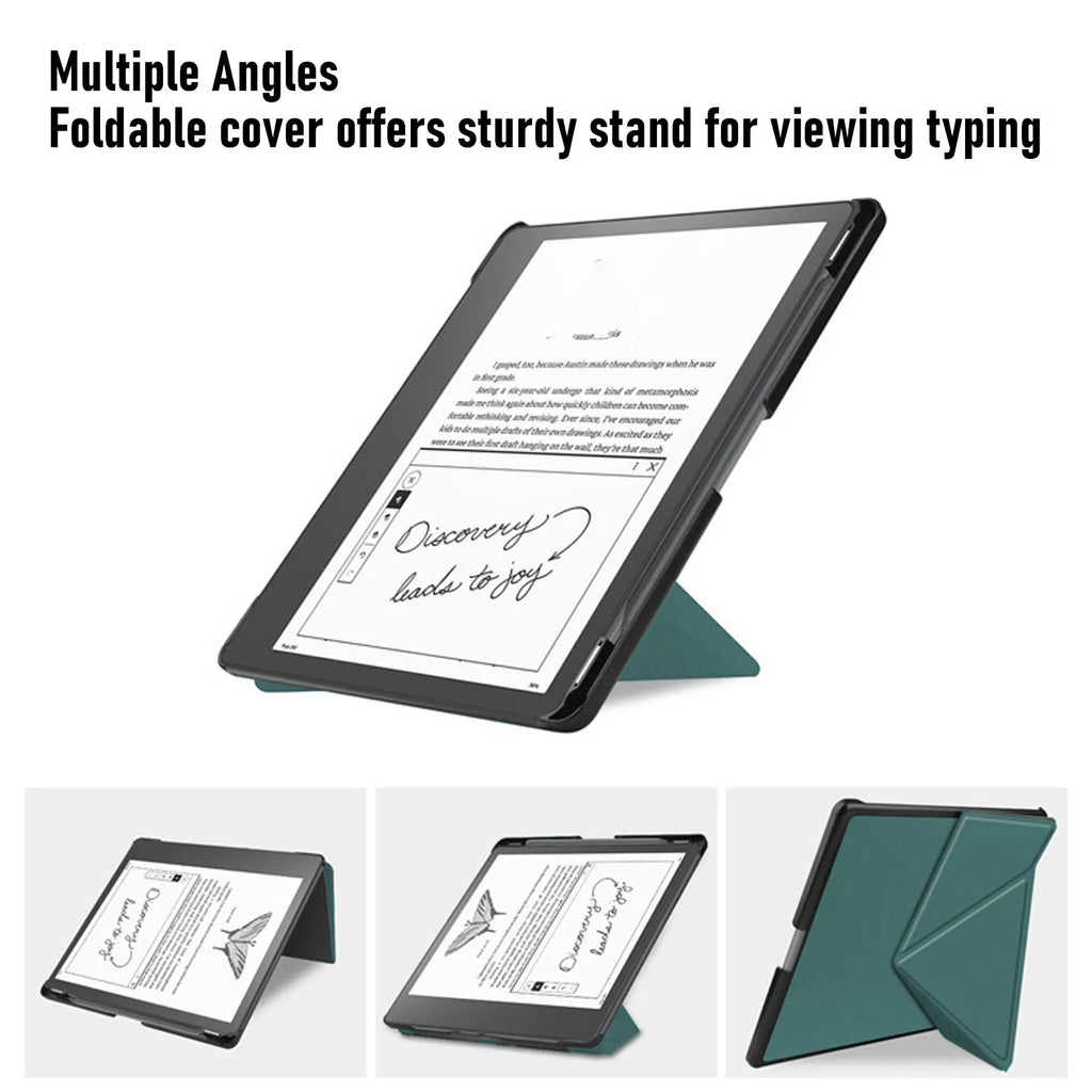 Case Fit for Kindle Scribe 2022 2024 Foldable 10.2 Inch E Book Reader Stand Cover with Auto Sleep Wake and Pen Slot HIP