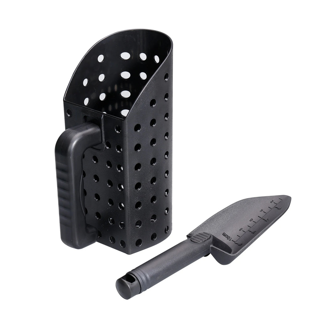 Metal Detecting Sand Scoop Set Portable Ergonomically Sturdy ABS Plastic Sand Scoop and Trowel for Treasure HIP