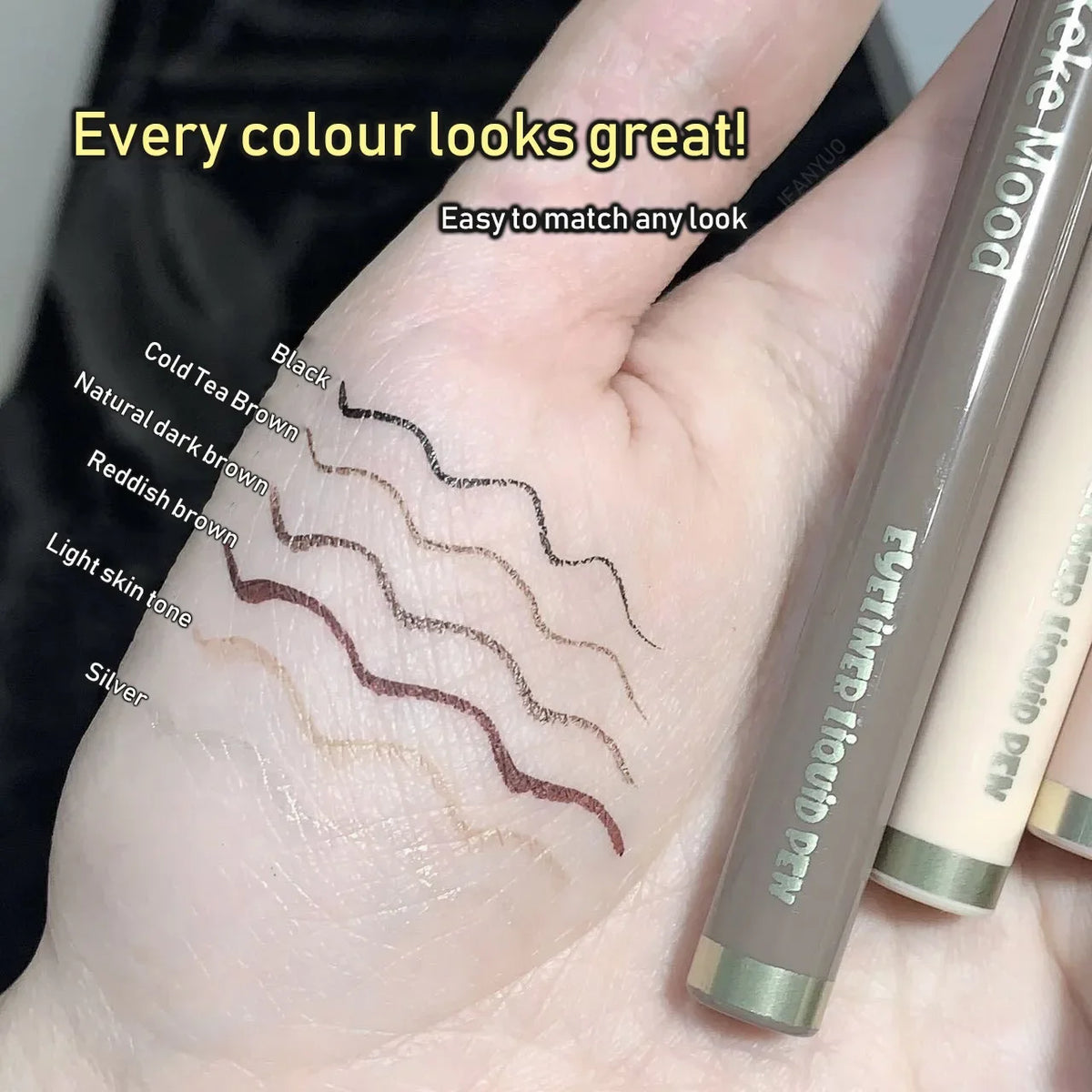 0.01mm Ultra-thin Waterproof Liquid Glitter Eyeliner Korean Makeup for Women Quick Dry Lying Silkworm Lower Eyelash Pen Cosmetic HIP