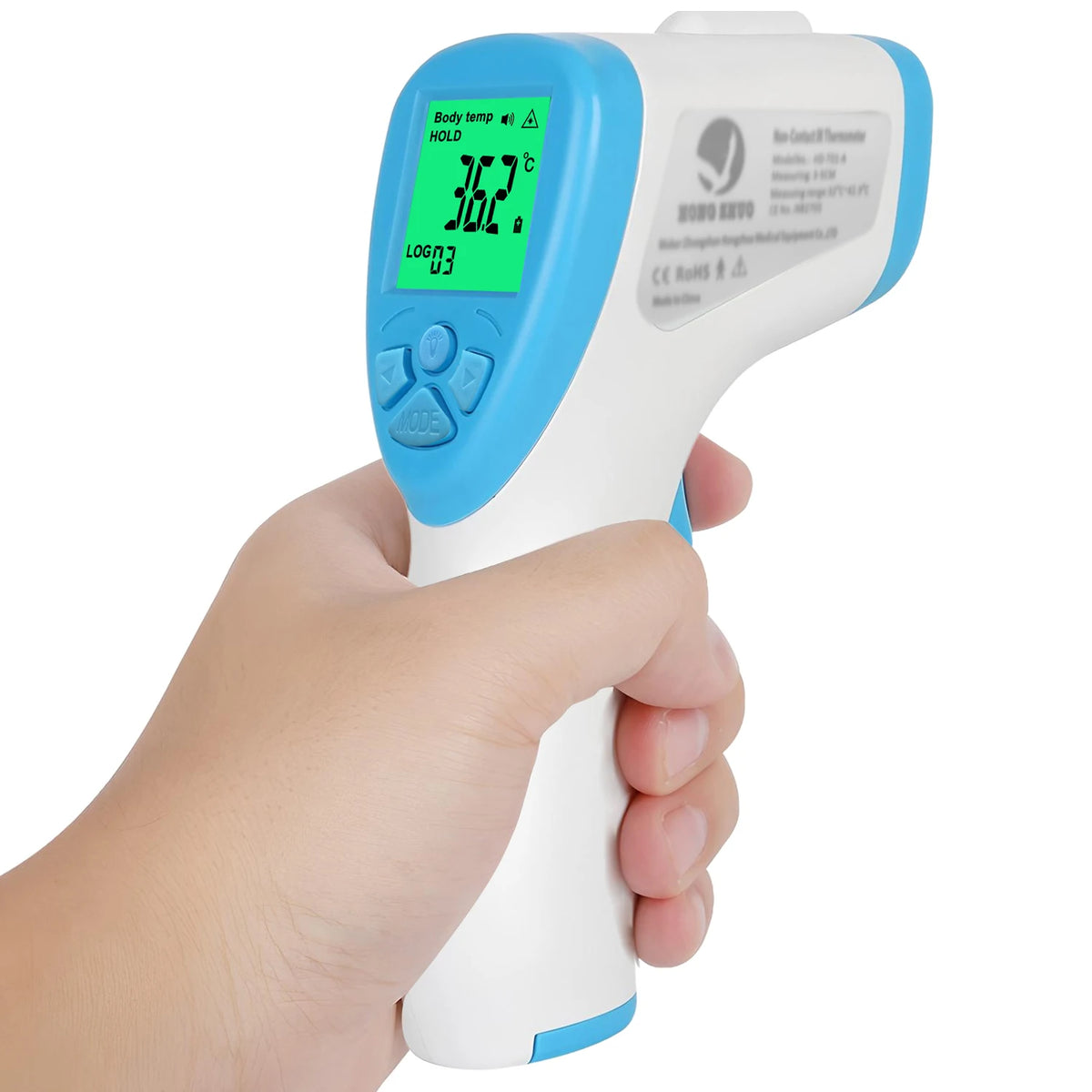 Digital Infrared Thermometer – Tri-Color Backlight, Body & Surface Infrared Thermometer HIP