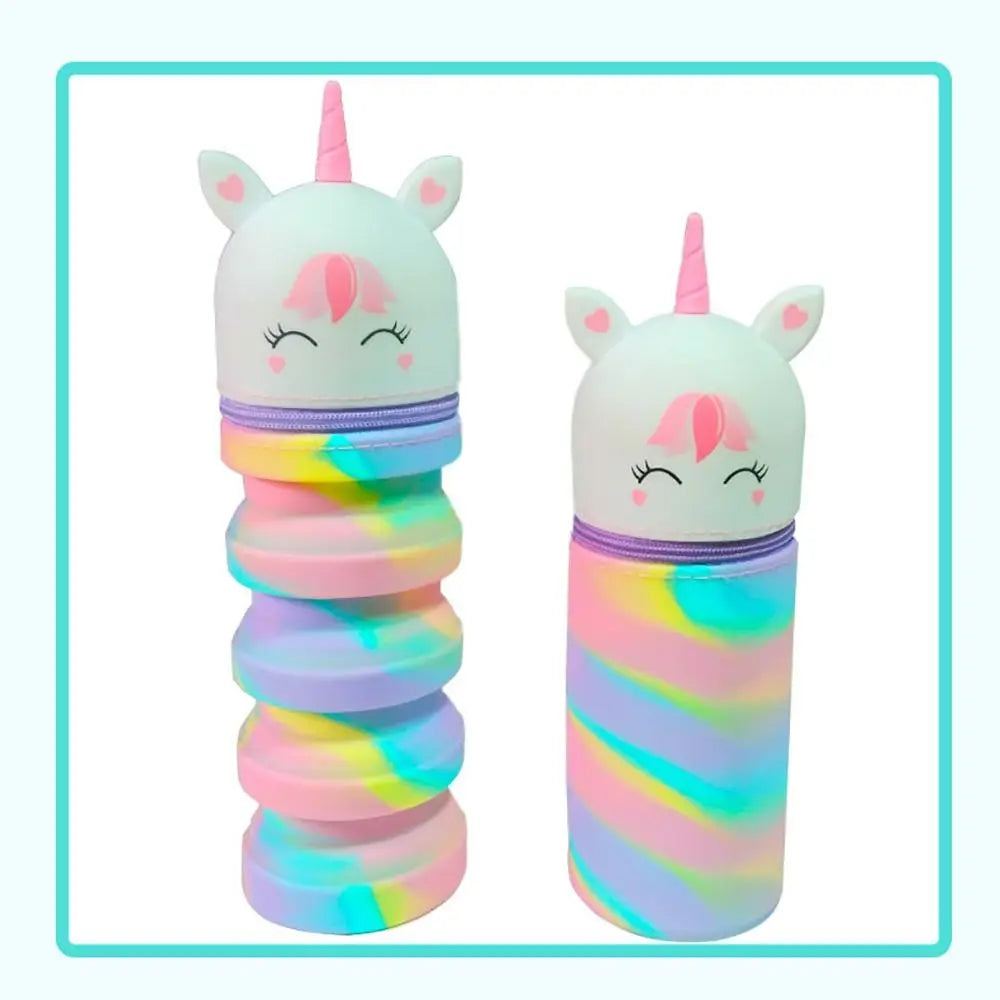 Unicorn Silicone Pen Holder – Large Capacity Foldable Organiser Pen Holder HIP